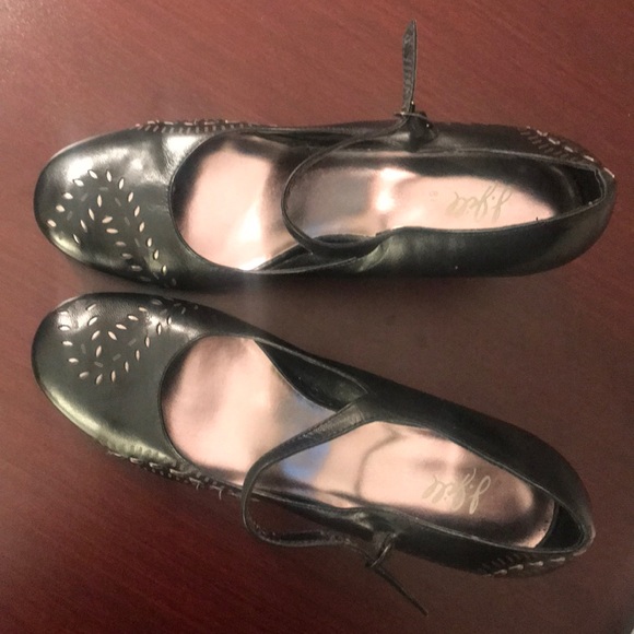 J. Jill Black Leather 3” Wedge Mary-Janes 8.5 M - Picture 4 of 4